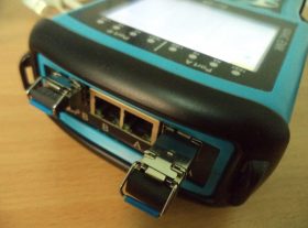 Пример иcпользования SFP-трансивера в тестере МАКС-ЕМК "Е" Пример иcпользования SFP-трансивера в тестере МАКС-ЕМК "Е"